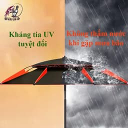 [Chất Lượng] Ô Câu Cá, Dù Câu Cá 2 Tầng Siêu Chống Thấm, Chống Tia UV Cao Cấp 4