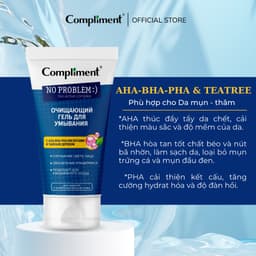 Gel Rửa Mặt Compliment No Problem sạch sâu ngừa mụn, giảm viêm 4