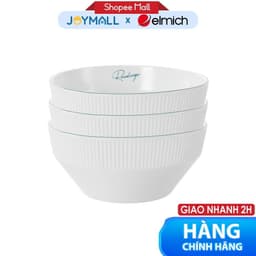 Bộ 3 Bát Tô Nhỡ Elmich RoseDesign EL-0238, Hàng Chính Hãng,Dùng Được Lò Vi Sóng,Máy Rửa Chén-JoyMall 1