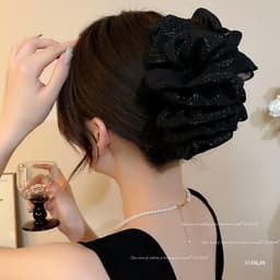Kẹp càng cua nơ voan bồng bềnh size to (Nhiều mẫu) 4