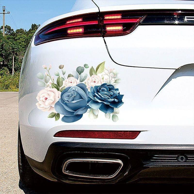 Miếng Dán Đuôi Xe Hơi Chống Trầy, Chống Nước Với Họa Tiết Hoa