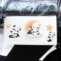 "Trang trí ô tô với miếng dán gấu trúc chống thấm, bảo vệ chống trầy xước dễ thương" 6
