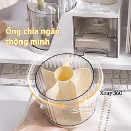 VINBEO Hộp đựng mỹ phẩm,Kệ đựng mỹ phẩm, hộp đựng bút đa năng có kèm ống đựng xoay 360 độ tiện dụng ANHI004 5