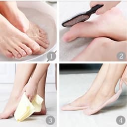 [Hàng mới về] Dụng cụ chà gót chân tẩy tế bào chết bằng thép không gỉ đa công dụng tiện lợi 4