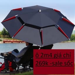 Ô câu cá che nắng mưa 2 tầng chống tia UV cao cấp 1