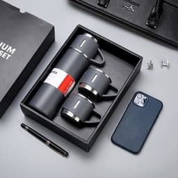 BỘ BÌNH GIỮ NHIỆT 500ML KÈM 2 CỐC – FULLBOX QUÀ TẶNG SANG TRỌNG, CHẤT LƯỢNG CAO 8