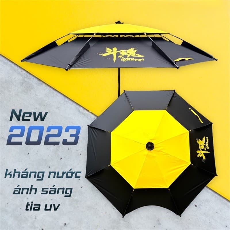 Ô Dù Câu Cá 2 Tầng Douhun Che Nắng Mưa