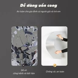 Gương Dẻo Dán Tường Nguyên Khối Dán Tủ Cửa Tủ Nhà Tắm Hình Chữ Nhật kích thước 30x100cm 3