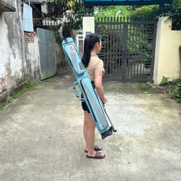 Bao Đựng Cần ABu Garcia 2 Ngăn Chính 2 Ngăn Phụ Chất Liệu Da PU Cao Cấp Hoạ Tiết 3D - BB59 8