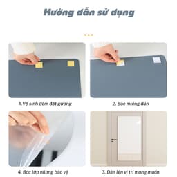 Gương Dẻo Dán Tường Nguyên Khối Dán Tủ Cửa Tủ Nhà Tắm Hình Chữ Nhật kích thước 30x100cm 4