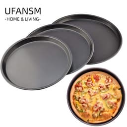 UFANSM Nướng Bánh Pizza Bằng Thép Carbon Màu Đen Chống Dính Tiện Dụng Cho Nhà Bếp 1