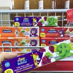 Kem đánh răng Kodomo Thái Lan cho bé từ 6 tháng – An toàn, có thể nuốt, chính hãng (40g) 3