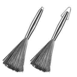 Chổi cọ nồi cọ chảo.inox 304 Bàn Chải Chà Nồi Đánh Bóng Loại Bỏ Rỉ Sét Tiện Dụng có cán cầm không rỉ sét 4