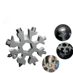 Cờ Lê Đa Năng 18 Trong 1 Hình Bông Tuyết Kết Hợp Công Cụ Móc Khóa Bông Tuyết Di Động Nhỏ Gọn - INGRI 7