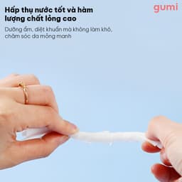 Thùng 10 gói khăn ướt GUMMI 80 tờ không cồn,không parabens,cao cấp dành cho em bé cực kì an toàn 3