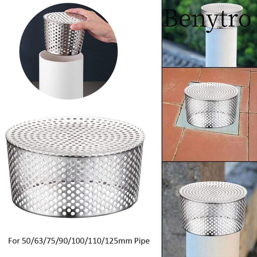 Lồng INOX chắn rác thoát nước sàn trên nóc chông côn trùng chuột bọ