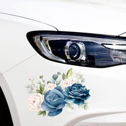 Miếng Dán Đuôi Xe Hơi Chống Trầy, Chống Nước Với Họa Tiết Hoa 4