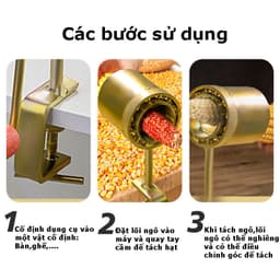Dụng Cụ Tách Hạt Ngô Bằng Tay Siêu Nhanh - Tiện Dụng Kích Thước Nhỏ Dễ Mang Đi Tiện Lợi--- 8