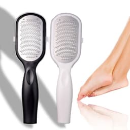 [Hàng mới về] Dụng cụ chà gót chân tẩy tế bào chết bằng thép không gỉ đa công dụng tiện lợi 1