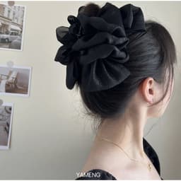 Kẹp càng cua nơ voan bồng bềnh size to (Nhiều mẫu) 7