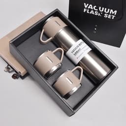 BỘ BÌNH GIỮ NHIỆT 500ML KÈM 2 CỐC – FULLBOX QUÀ TẶNG SANG TRỌNG, CHẤT LƯỢNG CAO 5