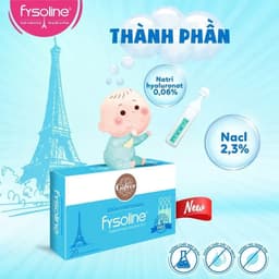 Combo Fysoline Vàng 20 Ống (Date T4.2027) + Xanh 20 Ống Hỗ Trợ Giảm Viêm Mũi, Sổ Mũi Cho Bé 8