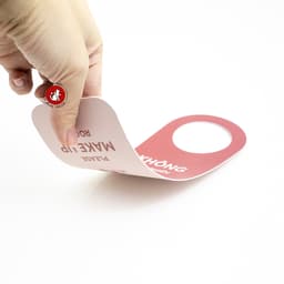 Thẻ dọn phòng khách sạn song ngữ Anh Việt - dáng tròn (PVC cán mờ) | Bảng treo cửa nhà nghỉ homestay 5