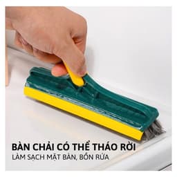 Chổi chà sàn nhà tắm 2IN1 thiết kế đầu gạt nước và đầu chổi xoay 120 độ - Bách Hóa Kiều Oanh 8