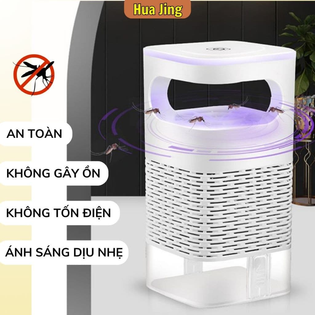 Đèn bắt muỗi, máy bắt muỗi công nghệ cao, máy diệt côn trùng thông minh kiêm đèn ngủ cổng sạc USB