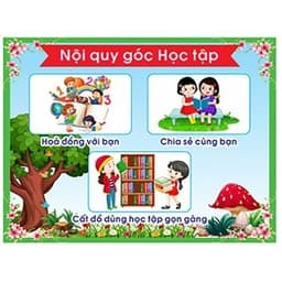 (Có sẵn) TRANH GÓC MẦM NON - NỘI QUY GÓC CHƠI (BÁN LẺ) 4