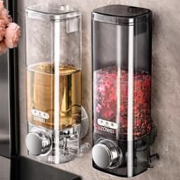 Hộp Đựng Nước Rửa Tay dán tường trong suốt phong cách châu âu sang trọng>FREESHIP<Dụng cụ đựng nước rửa tay 2