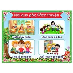 (Có sẵn) TRANH GÓC MẦM NON - NỘI QUY GÓC CHƠI (BÁN LẺ) 9