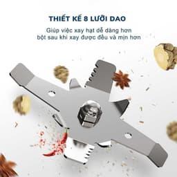 Máy xay hạt mini đa năng công xuất 300W xay bột ngũ cốc cafe các loại hạt khô cực nhanh 5