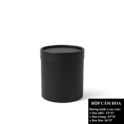 Hộp trụ tròn dùng để cắm hoa, trang trí HMHQ006 9