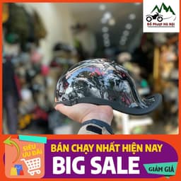 Mũ ngựa ngược gangster tem thể thao cao cấp - mũ đẹp chuẩn chất Nón Bảo Hiểm Nam Chạy Xe Đạp 4