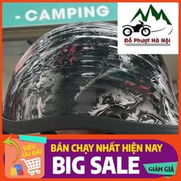 Mũ ngựa sò tem nhúng cao cấp - mũ bảo hiểm thời trang , đẳng cấp. Mũ bảo hiểm nửa đầu 6