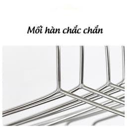 Móc Treo Quần Áo INOX 304 Loại Dày Móc Phơi Quần Áo Người Lớn Kích Thước 40cm 3