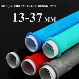 Quấn Cán Cần Câu Màng Co Tự Rút Vân 3D, Bọc Cần Câu Cao Su, Cuấn Cán Cần Tự Rút Có Vòng Chống Trôi Cần, Chống Trơn Trượt 4