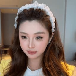 Gạc Ba Lê ~ Băng Đô Quạc Ngọt Ngào Phong Cách Mới Mặt Nhỏ 8