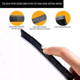 Bàn Chải Vệ Sinh Khe Hở Đa Năng Cọ Vệ Sinh Khe Nhà Tắm Khe Cửa Nhà Bếp Nhỏ Gọn Tiện Lợi 4