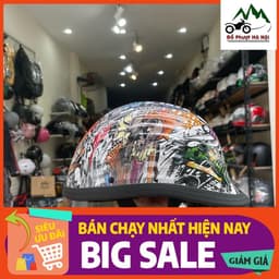 Mũ ngựa sò tem nhúng cao cấp - mũ bảo hiểm thời trang , đẳng cấp. Mũ bảo hiểm nửa đầu 2