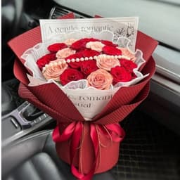 Túi 10 tờ giấy xốp 3D dập nổi gói hoa 8