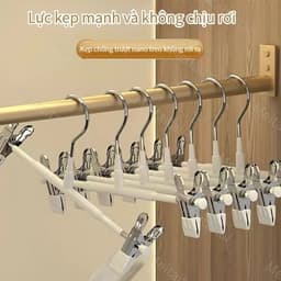 Móc áo gia dụng kẹp quần inox kẹp quần chống trơn trượt không đánh dấu kẹp váy thích hợp cho shop thời trang cửa hàng 1
