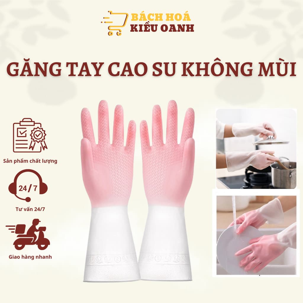 Găng Tay Cao Su Nhà Bếp Đa Năng, Găng Tay Rửa Chén, Găng Tay Đa Năng Siêu Dai Siêu Bền - Bách Hóa Kiều Oanh