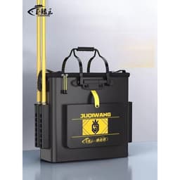 THÙNG ĐỰNG CÁ JUQIWANG CHẤT NHỰA EVA RẦY DẶN CÓ TÚI PHỤ DÂY ĐEO TAY XÁCH KÍCH THƯỚC 52 - 48 CÓ 2 MÀU  ĐEN -VÀNG 5