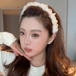 Gạc Ba Lê ~ Băng Đô Quạc Ngọt Ngào Phong Cách Mới Mặt Nhỏ 6
