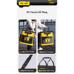 Thùng Đựng Cá JuqWang Thùng Đựng Cá Đa Năng Gấp Gọn Cao Cấp KK23 7