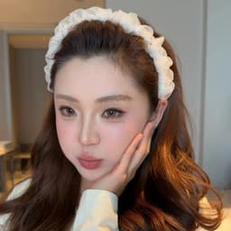 Gạc Ba Lê ~ Băng Đô Quạc Ngọt Ngào Phong Cách Mới Mặt Nhỏ 3