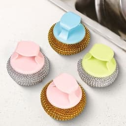 Dụng cụ cọ nồi tay cầm ngắn dễ dàng cọ sạch mọi góc cạnh 4
