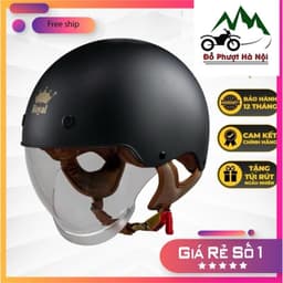 Royal M239 - Mũ nửa đầu kính âm 1/2 chính hãng Royal - Đồ Phượt Hà Nội Bảo Hành Chính hãng 5